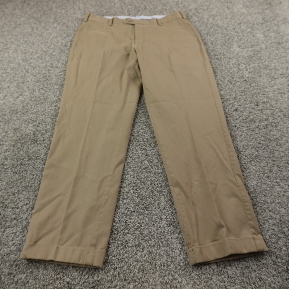 Peter Millar Pants Mens‎ 35X28 Beige Tan Khaki Soft Chino Trouser Golf Stretch